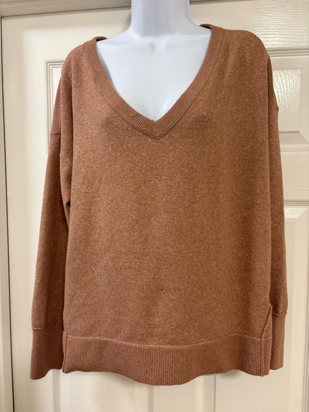 Lucky Brand tan sweater with neck